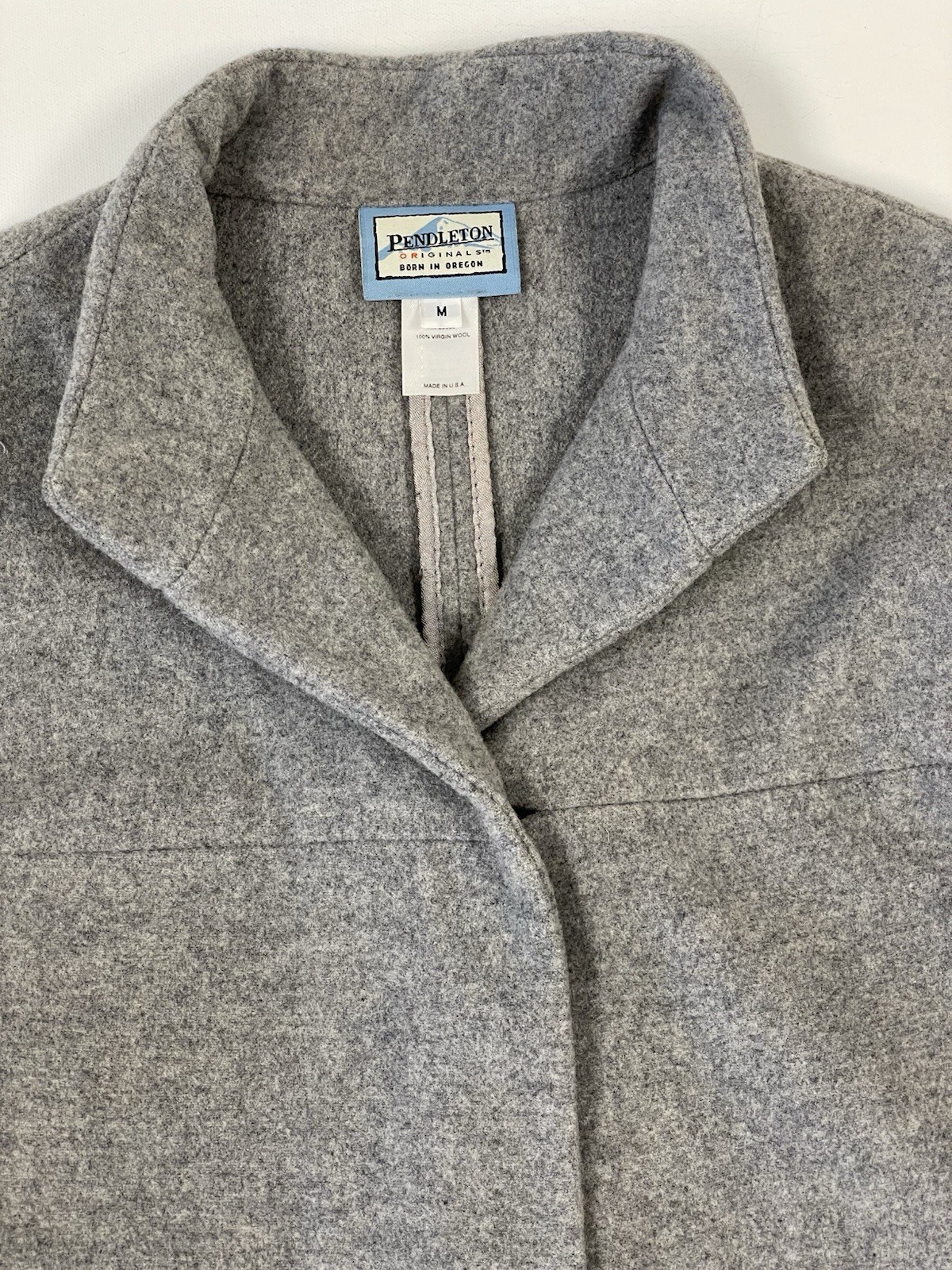Pendleton 100% Virgin Wool Swing Coat Jacket Gray… - image 5