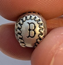 Authentic Pandora Boston Red Sox Baseball Silver Charm *RETIRED*