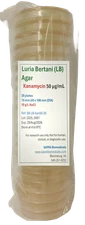 Luria Bertani Agar Plates, Kanamycin 50 µg/mL (LB Agar, Kanamycin)