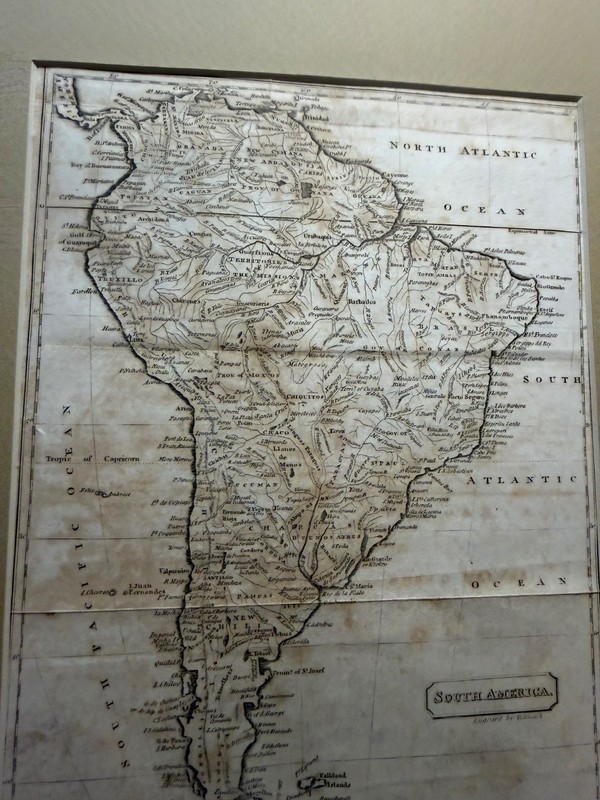 "SOUTH AMERICA Antique Map
