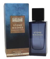 Bath Body Works Men's Stone Washed 3.4 oz Cologne Fresh Ginger Blue Chamomile