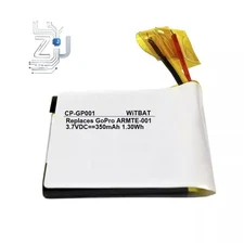 3.7V 350mAh Replacement Battery for GoPro Hero 9 ARMTE-001 Remote Controller 