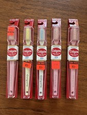 Vintage Lot 1960s Colgate Twin Action Deluxe Toothbrushes NOS In Box Hard Case