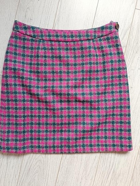 Women Laura Ashley Skirt Grey Wool 38 / M / 46 #A2I0