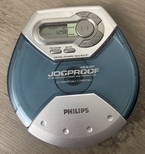 Philips Jogproof 45 ESP Portable CD Player - AX5119/17 - Silver Blue 2002 Tested