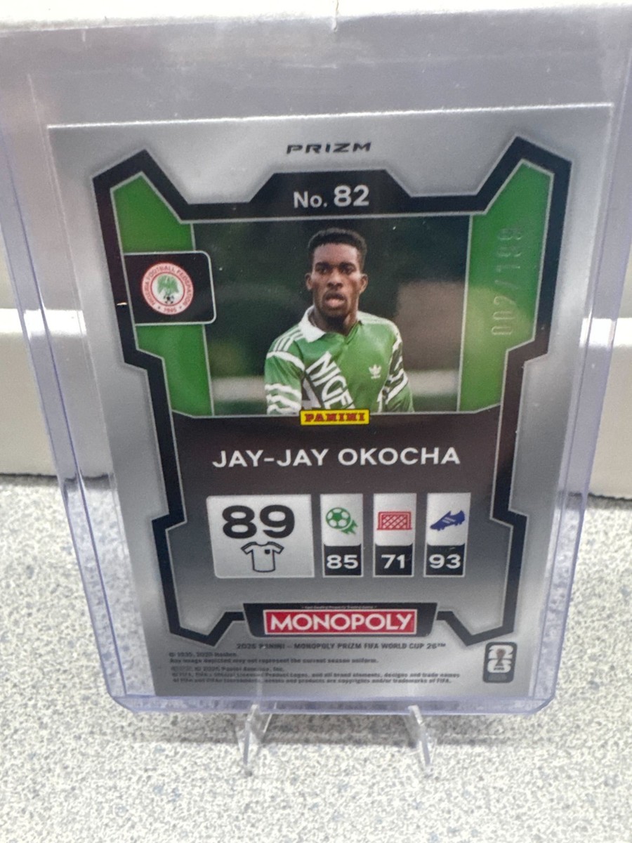 2026 Panini Prizm FIFA World Cup Card #82 Jay-Jay Okocha - Nigeria