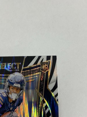 2024 Select Rome Odunze Zebra Prizm Concourse Shock Case Hit! SSP
