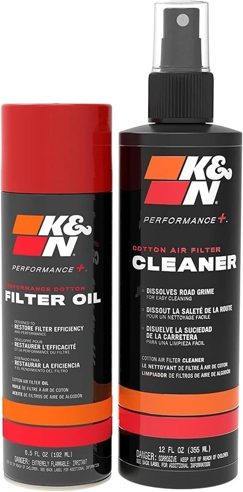 Kit Pulizia Filtro Aria Sportivo Cotone KN K&N Detergente 355ml Olio 204ml - Imagen 2 de 4