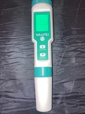 ORAPXI Pool pH Meter and Salinity Tester 6 in 1 Salinity pH ORP TDS EC