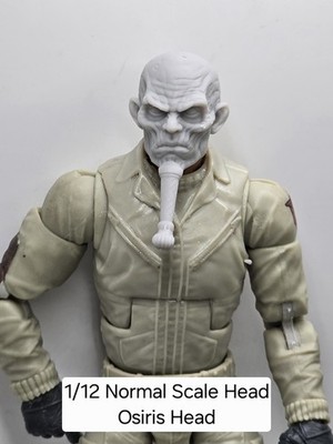 3d Printed EGYPTIAN OSIRIS  HEAD  1:12 6'' Classified Legends Compatible