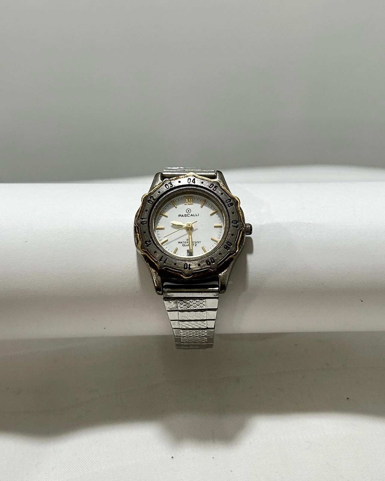 PASCALLI L2837 Water Resist Quartz Analog Women Vintage Watch W64 *TICKING