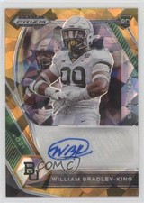2021 Panini Prizm Draft Picks Gold Ice William Bradley-King #DPA-WBK Auto 1k0s