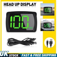Motorcycle GPS Digital Speedometer Head Up Display Odometer HUD MPH Car Truck