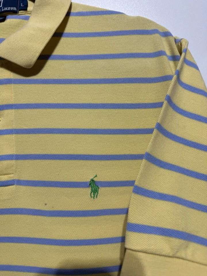 Polo Ralph Lauren Jaune Taille L En Superbe État - Photo 2/4