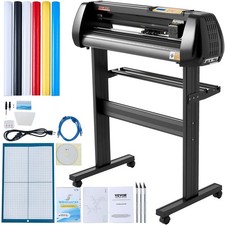 VEVOR Vinyl Cutter Machine, Upgraded 28 Inch Paper Feed Cutting Plotter Bundle, 