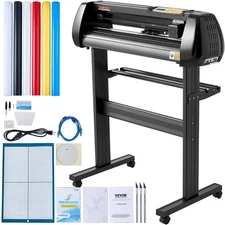 VEVOR Vinyl Cutter Machine, Upgraded 28 Inch Paper Feed Cutting Plotter Bundle, 