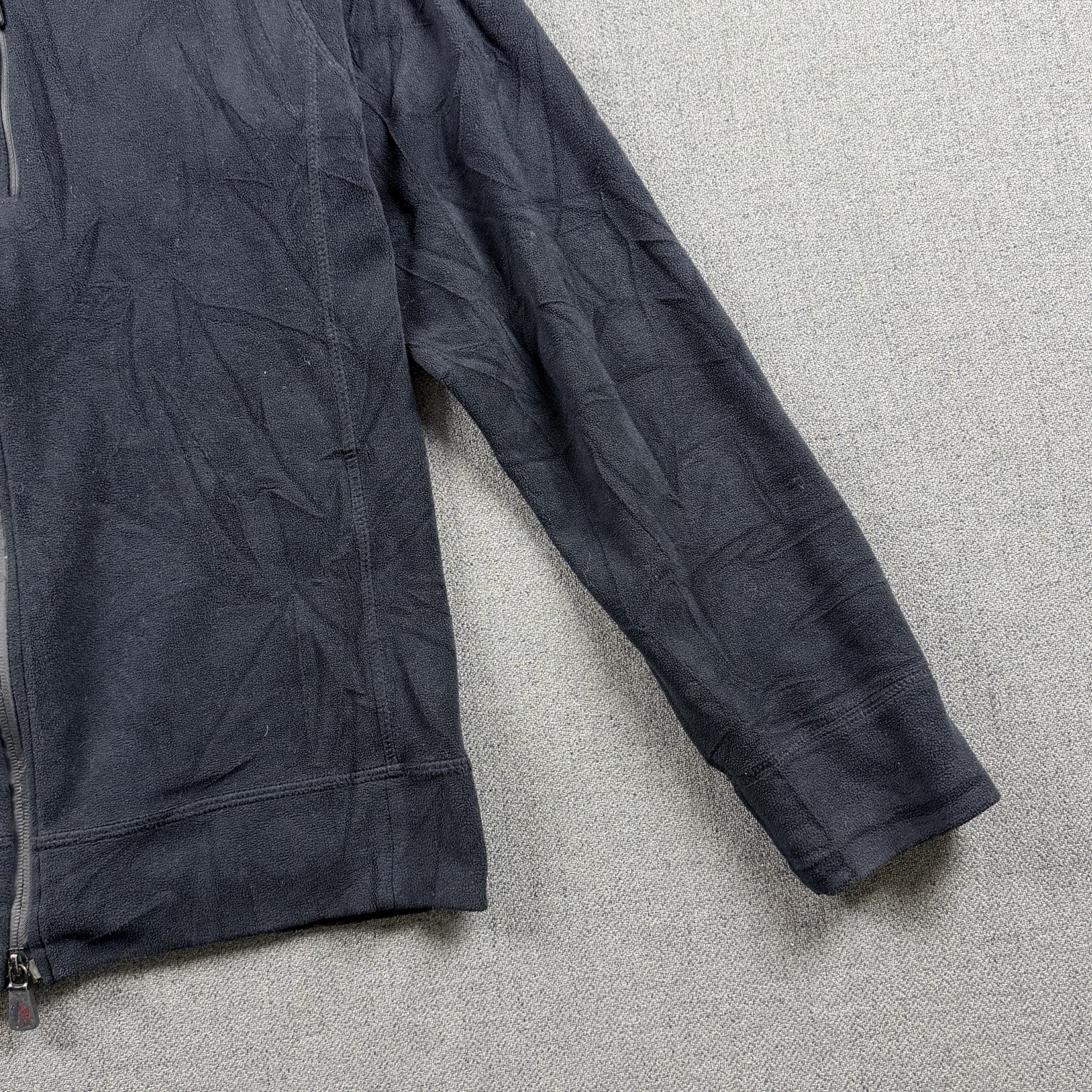 Moncler Grenoble Fleece Jacket Black XL Quilted Nylon Collar & Shoulders, thumbnail 11