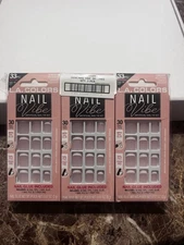 L.A. Colors Nail Vibe Artificial Nail Tip Kit – Beloved | 3 Pack | Short Square