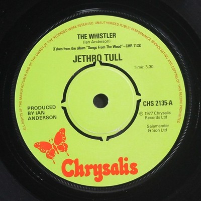 JETHRO TULL: the whistler / strip cartoon CHRYSALIS 7'' Single 45 RPM UK