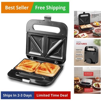 Sandwich Panini Maker Grilled Cheese, Machine Tuna Melt Omelets Non-stick Coo...