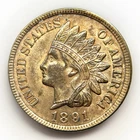 1891 1c Indian Head Cent Penny Choice UNC Philadelphia Coin Rare Uncirculated