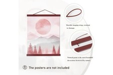 Magnetic Poster Hanger Frame, 30x40 30x20 30x24 Light Wood Wooden Magnet Canvas