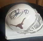 Vince Young Autographed Texas Longhorns Riddell Mini Helmet  auto Hook Em