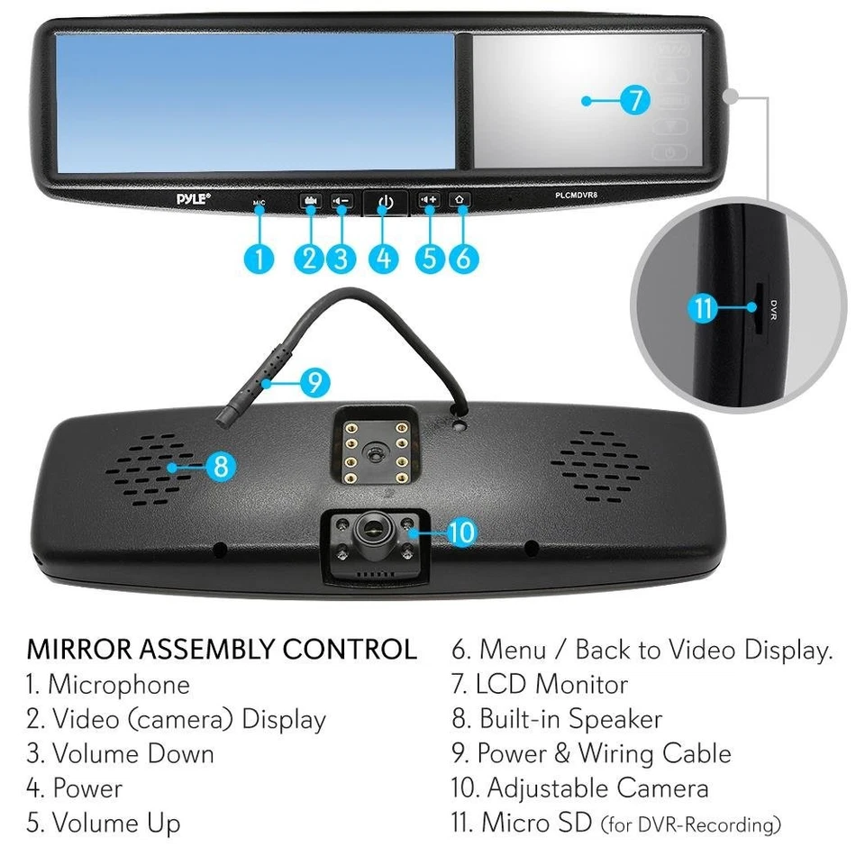 Car Camera & Rearview Mirror Display Kit - Image 2 of 4