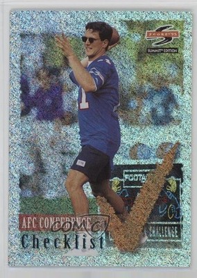 1995 Score Summit Checklist Ground Zero Drew Bledsoe #194 19bs