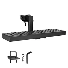 Hitch Step for 2 In. Receiver, Universal Rear Bumper Guard Protector W/ 350 Lbs.