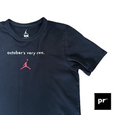 Jordan x OVO October’s Very Own T-Shirt Men’s Large Black Red Jumpman, Drake