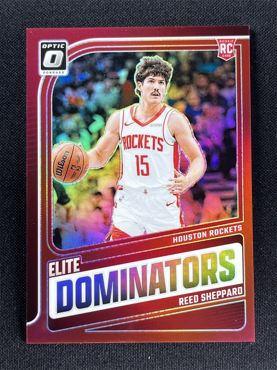 2024-25 Panini Donruss Optic Reed Sheppard #5 Elite Dominators RC Red Prizm /99