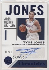2018-19 Panini Chronicles Signatures Blue 40/49 Tyus Jones #CS-TJ Auto 2r8