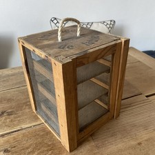 Antiker Vorratsschrank Gazeschrank Gagenschrank Fliegen Schrank Vintage  Deko 