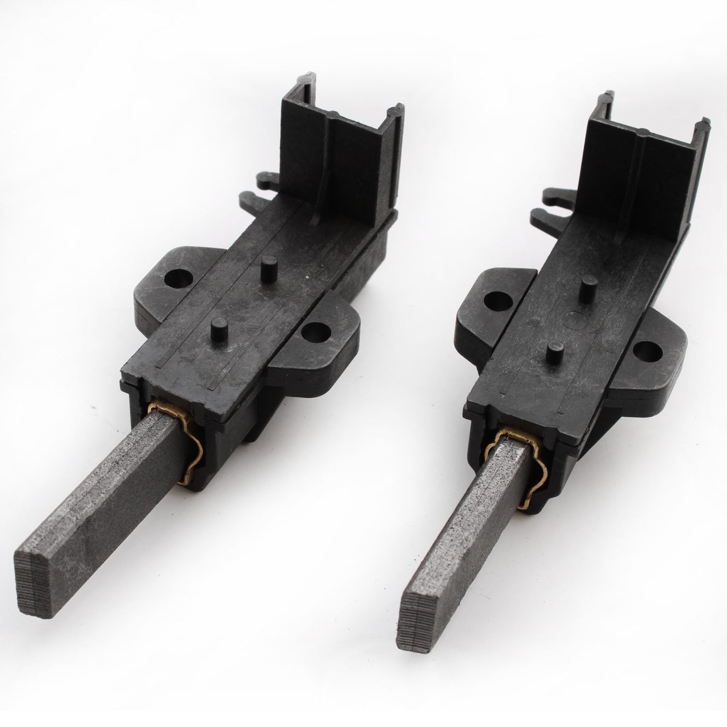 2 Balais de charbon noirs pour moteur de machine à laver standard