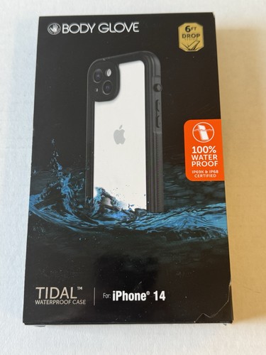TWO PACK Body Glove Tidal Waterproof Phone Case for iPhone 14 - Black/Clear - Picture 2 of 9