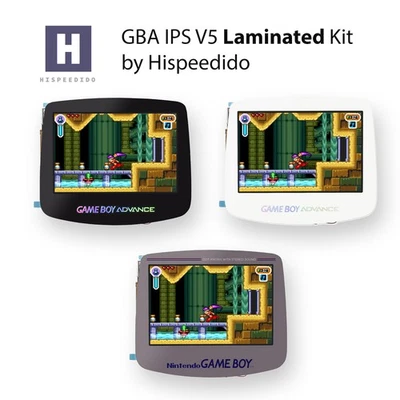 FÜR NINTENDO Hispeedido IPS V5 Laminated IPS Kit für Game Boy Advance GBA Backlight