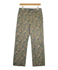 Needles Men's XS Pants Green Beige Allover Pattern Used