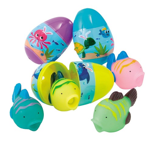 Helle Farbe Squirt Spielzeug gefüllte Kunststoff Ostereier - 3", 12 Stück - Bild 1 von 1