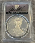 1990S- American Silver Eagle- PCGS- PR70 DCAM- David Hall- PCGS Population 143