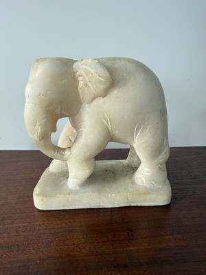 Soapstone Elephant Figurine From Time Period Of 1950-1970 .