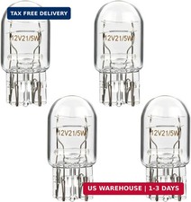 7443 7444 Bulb, 12V W21/5W Brake/Tail/Turn Signal/DRL Lights White,4 Pack  T20