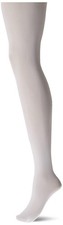 Danskin Women's Ultrasoft Microfiber Footed Tights B White