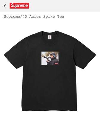 Supreme Spike Lee 40 Acres Tee|SS25|L|Black|CONFIRMED | eBay UK