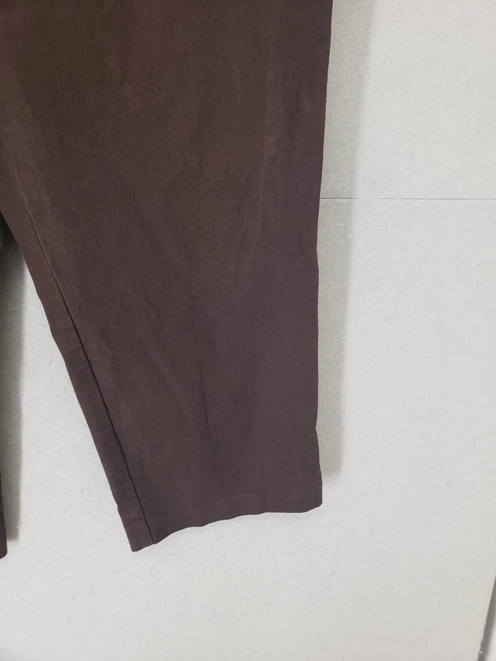 Pantalones Alfred Dunner Mujer 12 Marrón Pull On Pierna Recta Elastizados Informales Bolsillo Foto 4 de 4