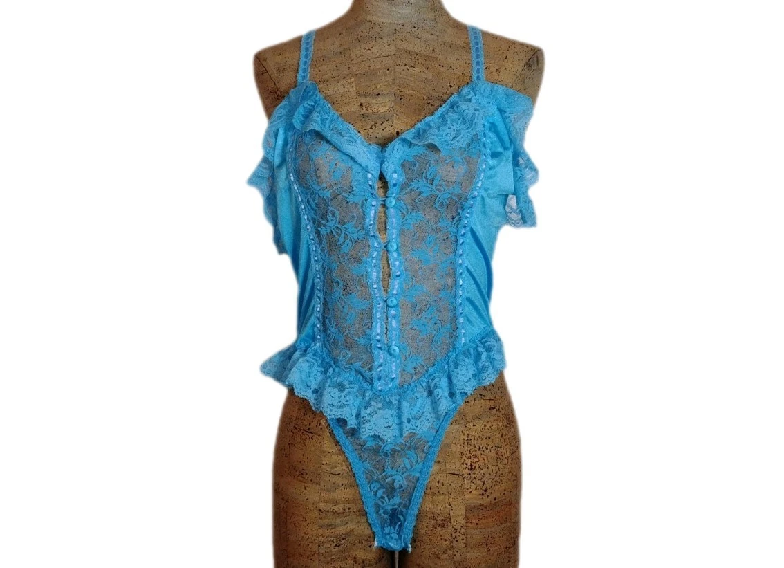sexy 80s lingerie Vintage 80s sexy satin main image 1