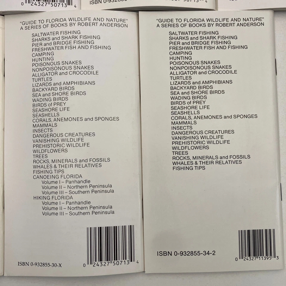 Лот из 26 книг руководство по дикой природе и природе Флориды Роберт Андерсон PB 1980-90-е - Изображение 3 из 4