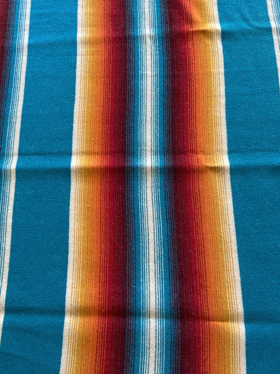Vintage RARE Pearce Woolrich Aztec Throw Blanket 50x68” Wool