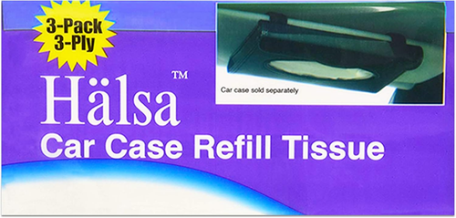 Halsa Tempo Car Tissues Refill Pack - 3 packs of 24