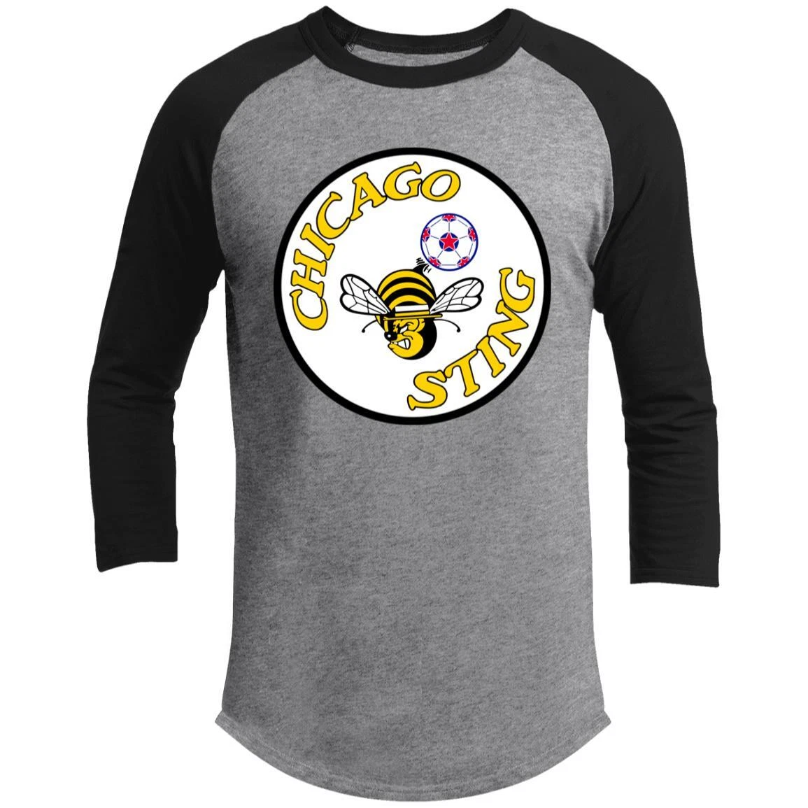 Chicago Sting Raglan Shirt Franchise NASL Soccer